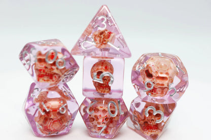 Foam Brain - Bloody Skull RPG Dice Set