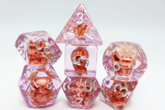 Foam Brain - Bloody Skull RPG Dice Set