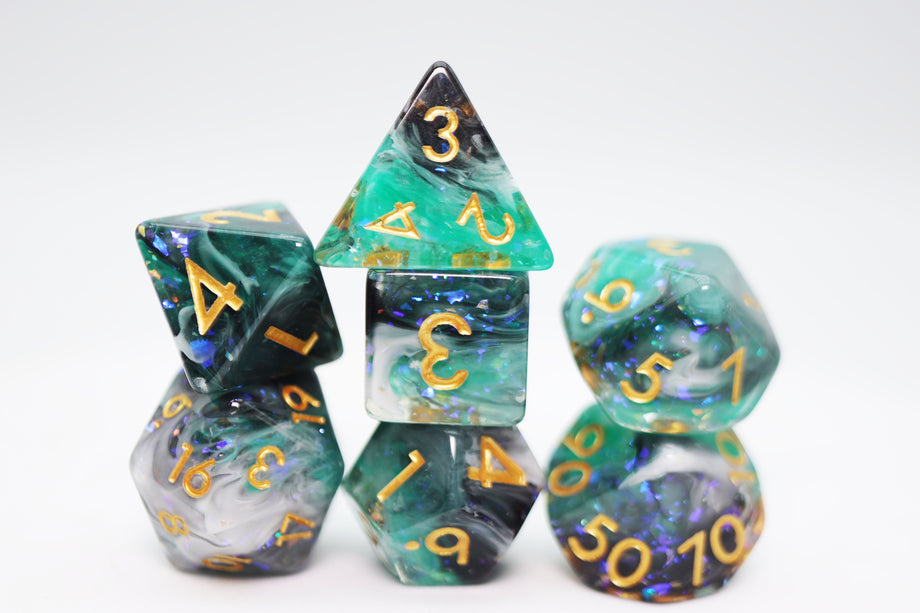 Foam Brain - Forest Fog RPG Dice Set