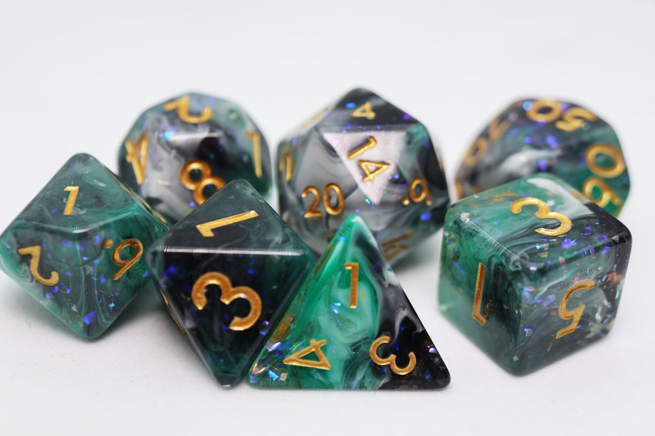 Foam Brain - Forest Fog RPG Dice Set