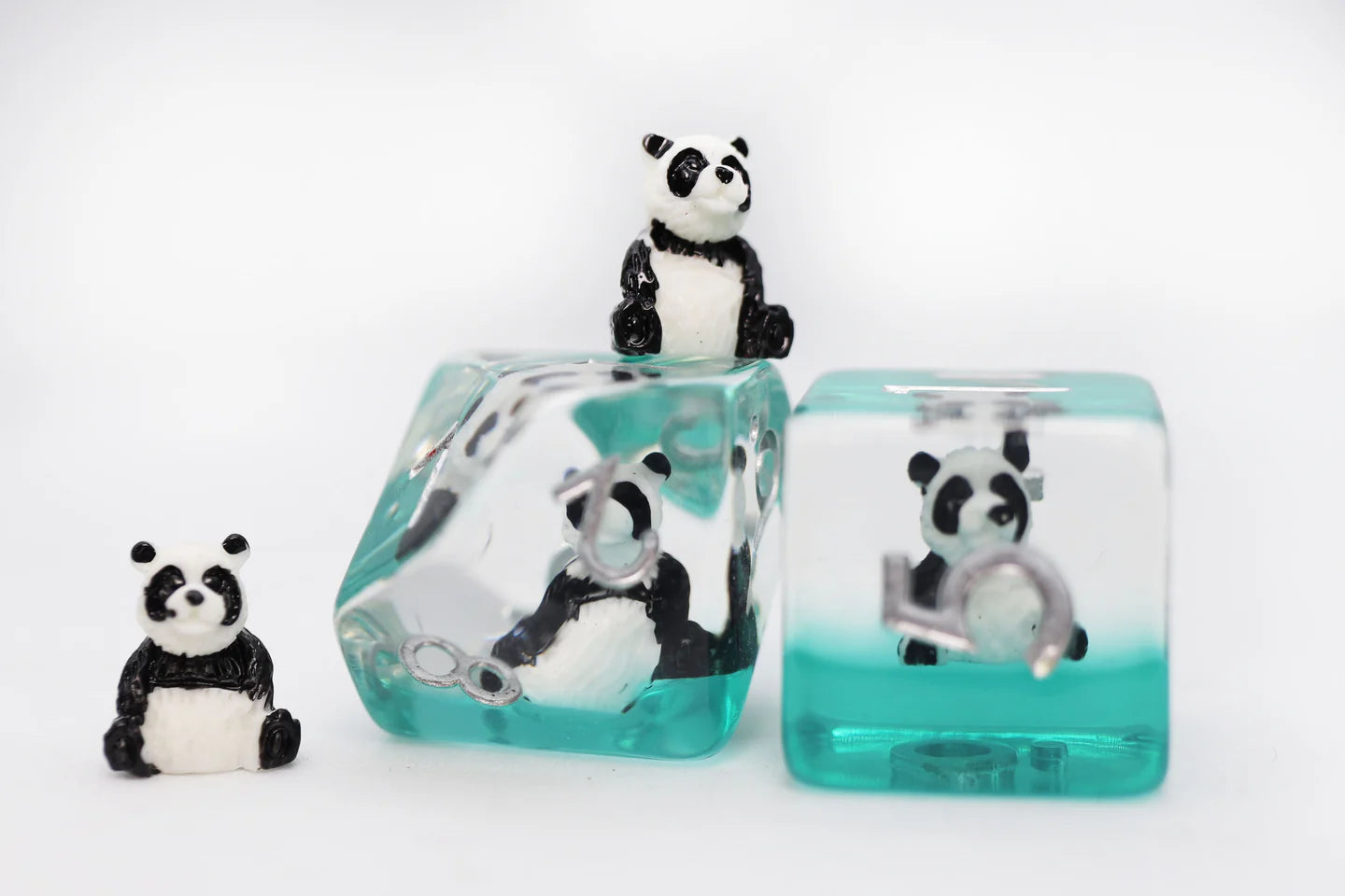 Foam Brain - Panda on the Water RPG Dice Set