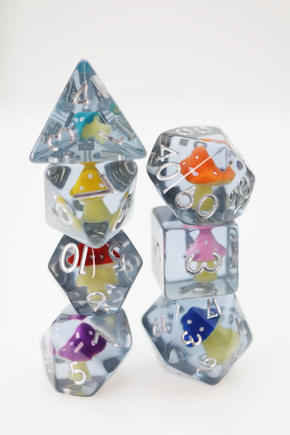 Foam Brain - Whimsical Mushrooms RPG Dice Set