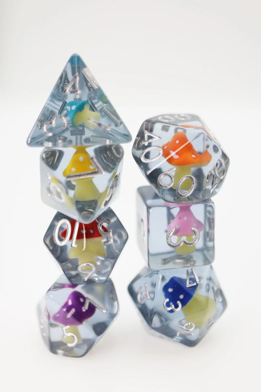 Foam Brain - Whimsical Mushrooms RPG Dice Set