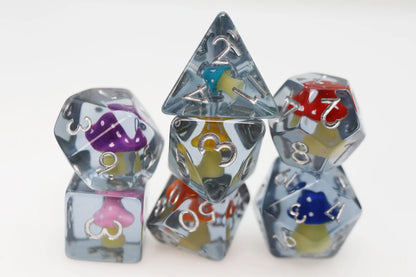 Foam Brain - Whimsical Mushrooms RPG Dice Set