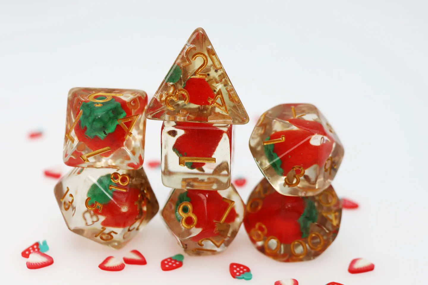 Foam Brain - Wild Strawberries RPG Dice Set