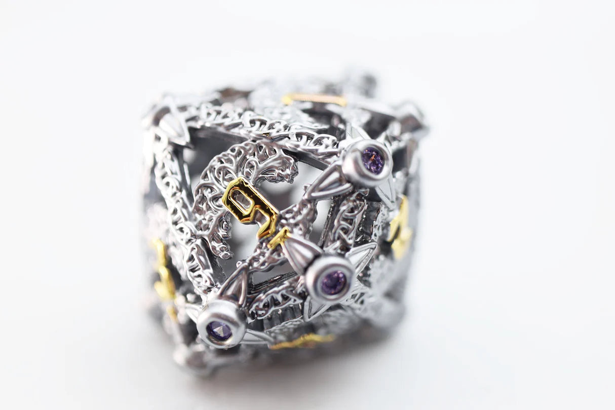 Foam Brain - Trees of Virtue: Tree of Philomathy, Hollow Metal RPG Dice Set