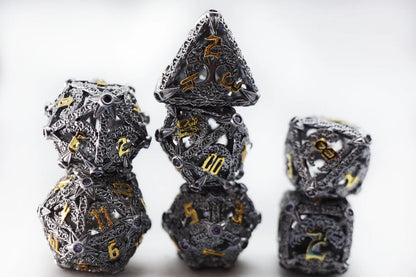 Foam Brain - Trees of Virtue: Tree of Philomathy, Hollow Metal RPG Dice Set
