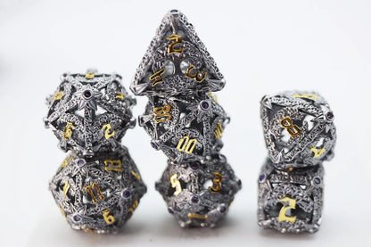 Foam Brain - Trees of Virtue: Tree of Philomathy, Hollow Metal RPG Dice Set