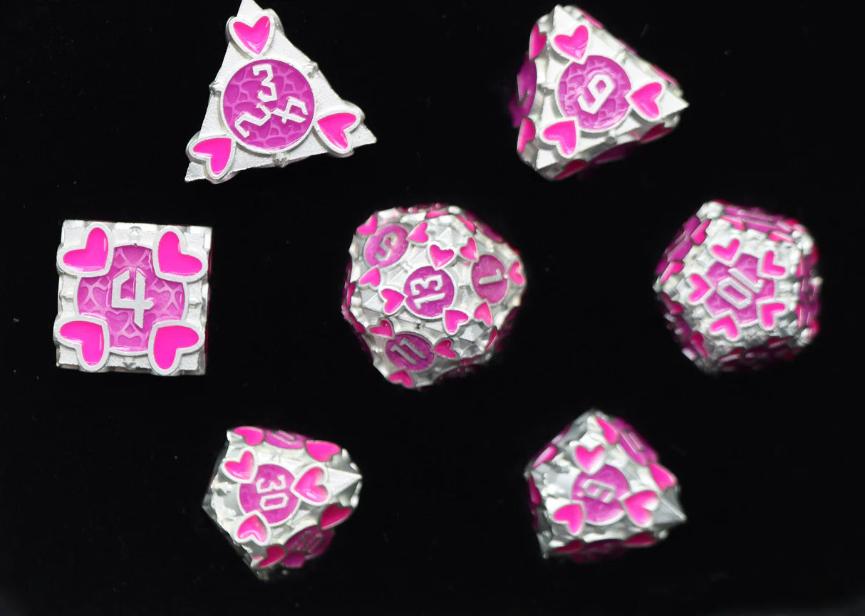 Foam Brain - Erotes' Arrow: Hedylogos, Metal RPG Dice Set