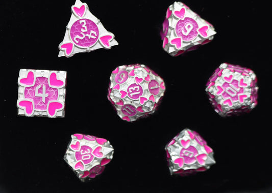 Foam Brain - Erotes' Arrow: Hedylogos, Metal RPG Dice Set