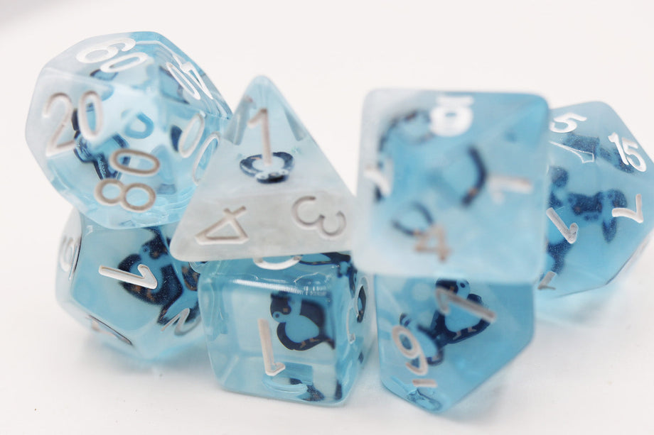 Foam Brain - Frozen Penguin RPG Dice Set