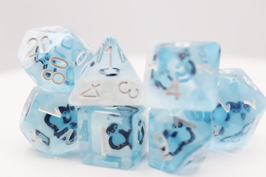 Foam Brain - Frozen Penguin RPG Dice Set