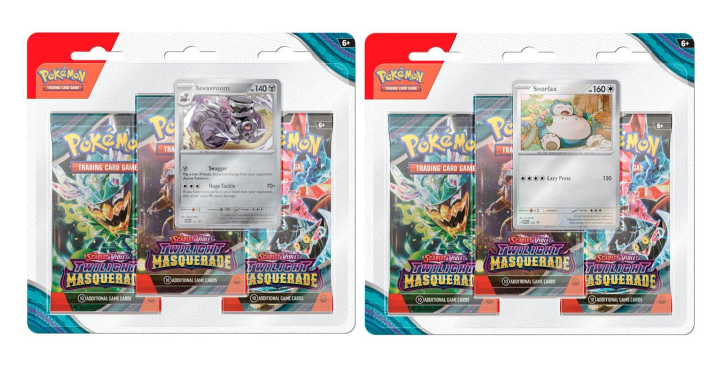 Pokémon- Twilight Masquerade, Three Booster Blister Pack