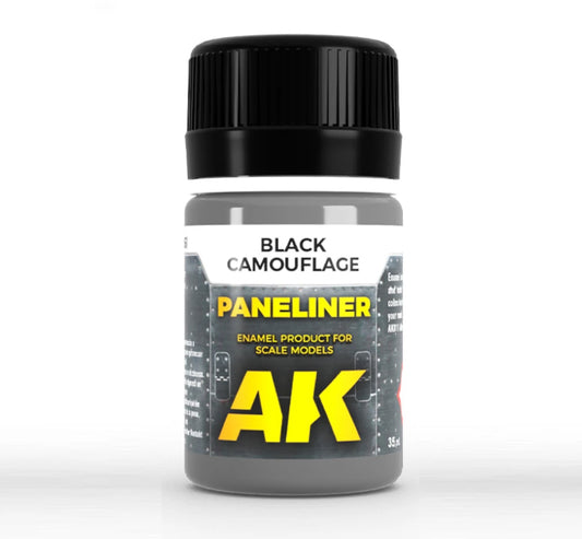 AK Interactive: Paneliner for black camouflage (35ml Bottle)