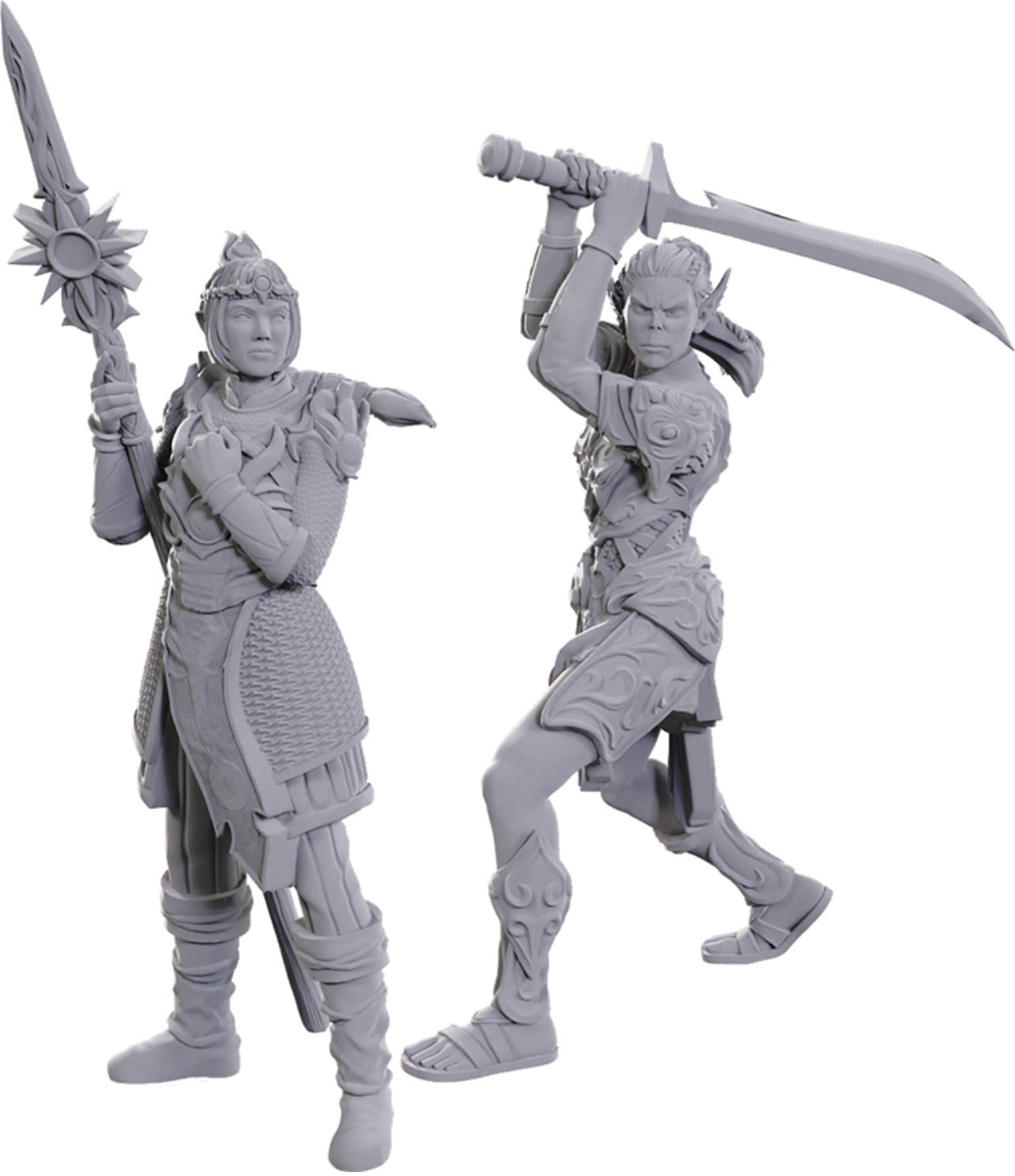 Dungeons & Dragons: Nolzur's Marvelous Unpainted Miniatures - Special Edition Baldur's Gate 3, Lae'zel & Shadowheart
