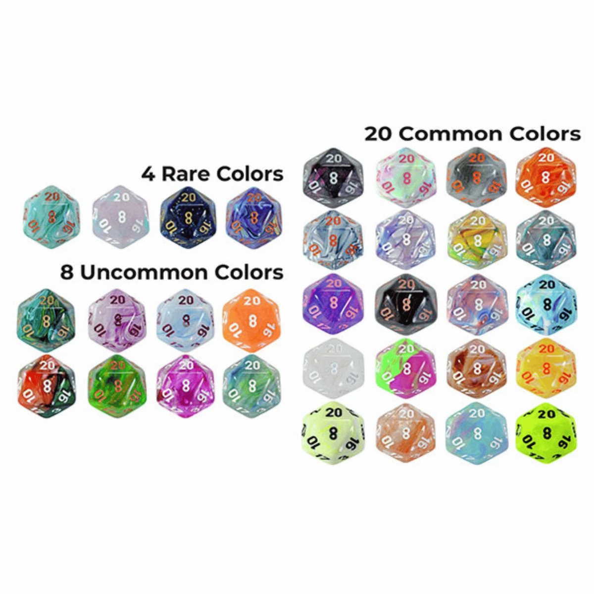Hidden Wonders Mystery Polyhedral 7-Die Set