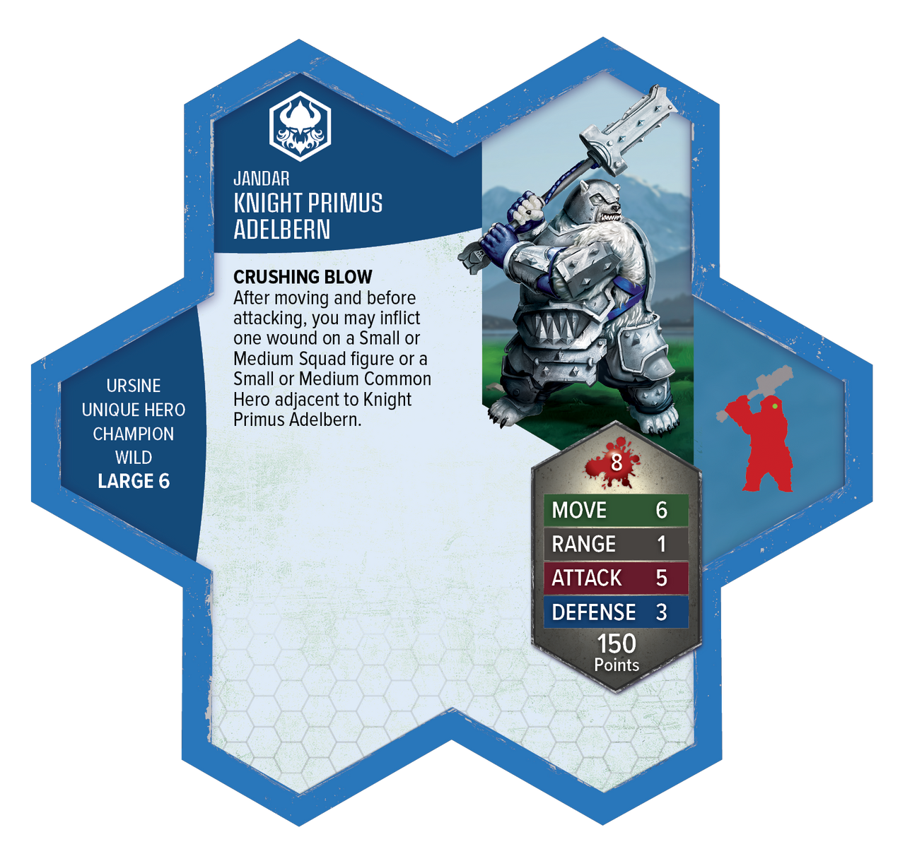 Heroscape: Army Expansion - Knight Primus Adelbern and Ordo Borealis