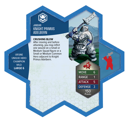 Heroscape: Army Expansion - Knight Primus Adelbern and Ordo Borealis