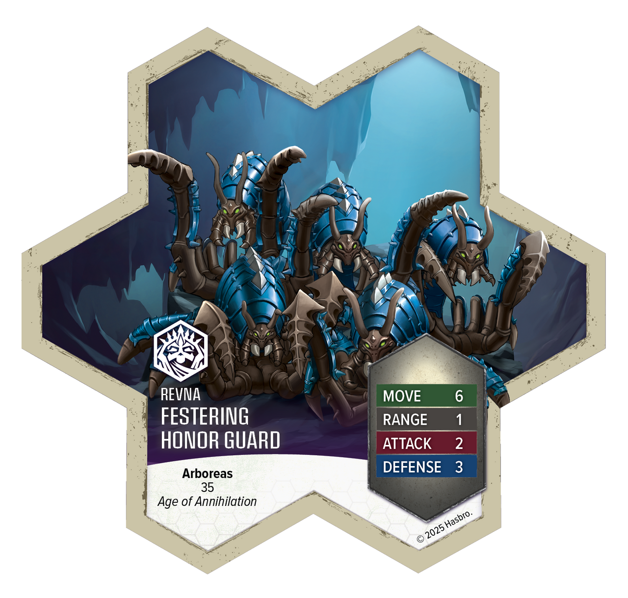 Heroscape: Rising Tide - Queen Maladrix and Festering Honor Guard Army Expansion