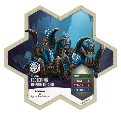 Heroscape: Rising Tide - Queen Maladrix and Festering Honor Guard Army Expansion