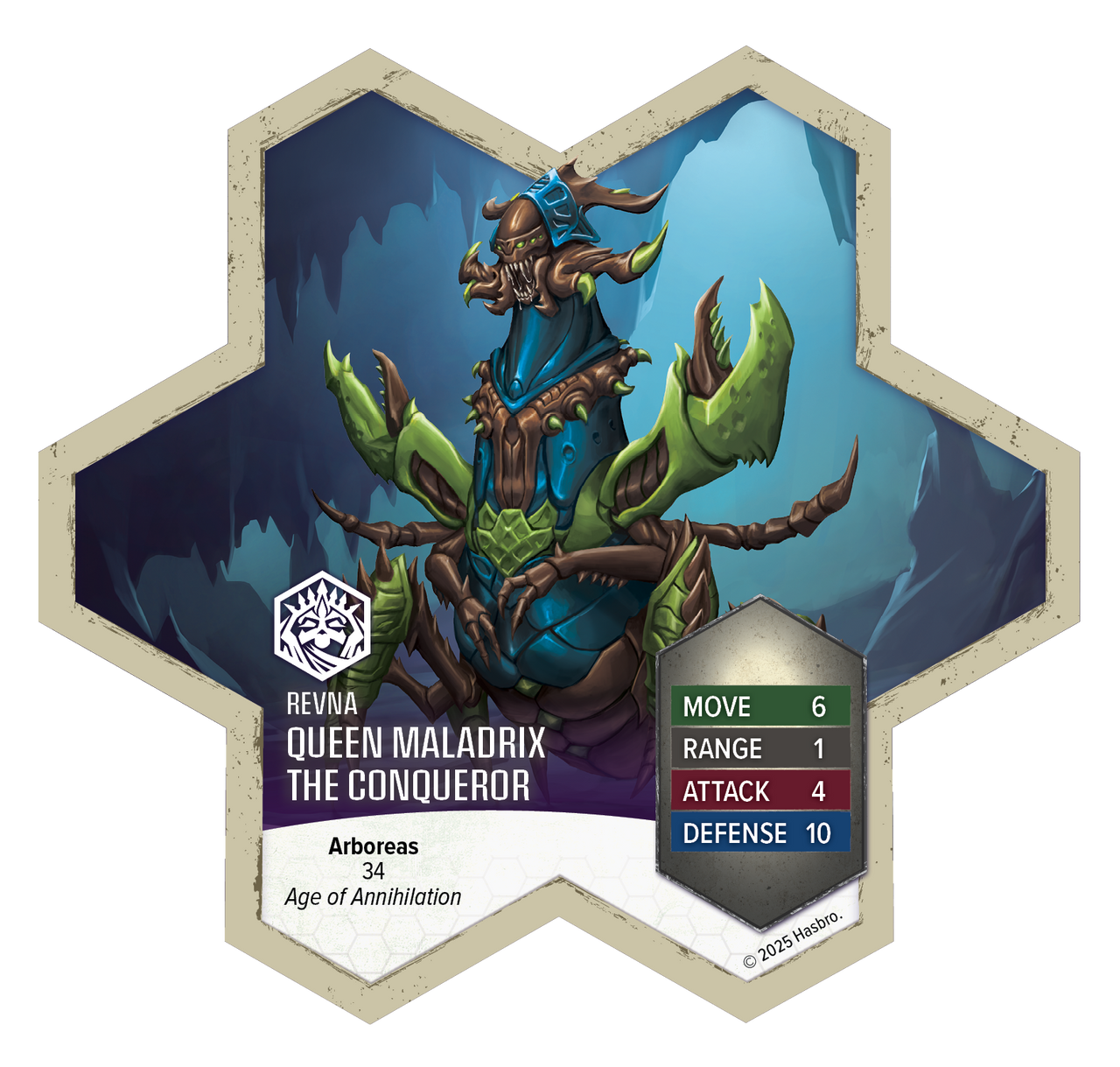 Heroscape: Rising Tide - Queen Maladrix and Festering Honor Guard Army Expansion