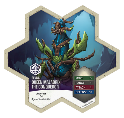 Heroscape: Rising Tide - Queen Maladrix and Festering Honor Guard Army Expansion
