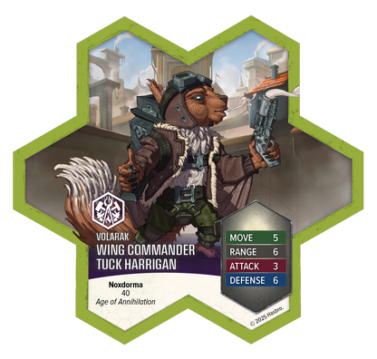 Heroscape: Rising Tide - Wing Commander Tuck Harrigan and Vorid Glidestriker Army Expansion