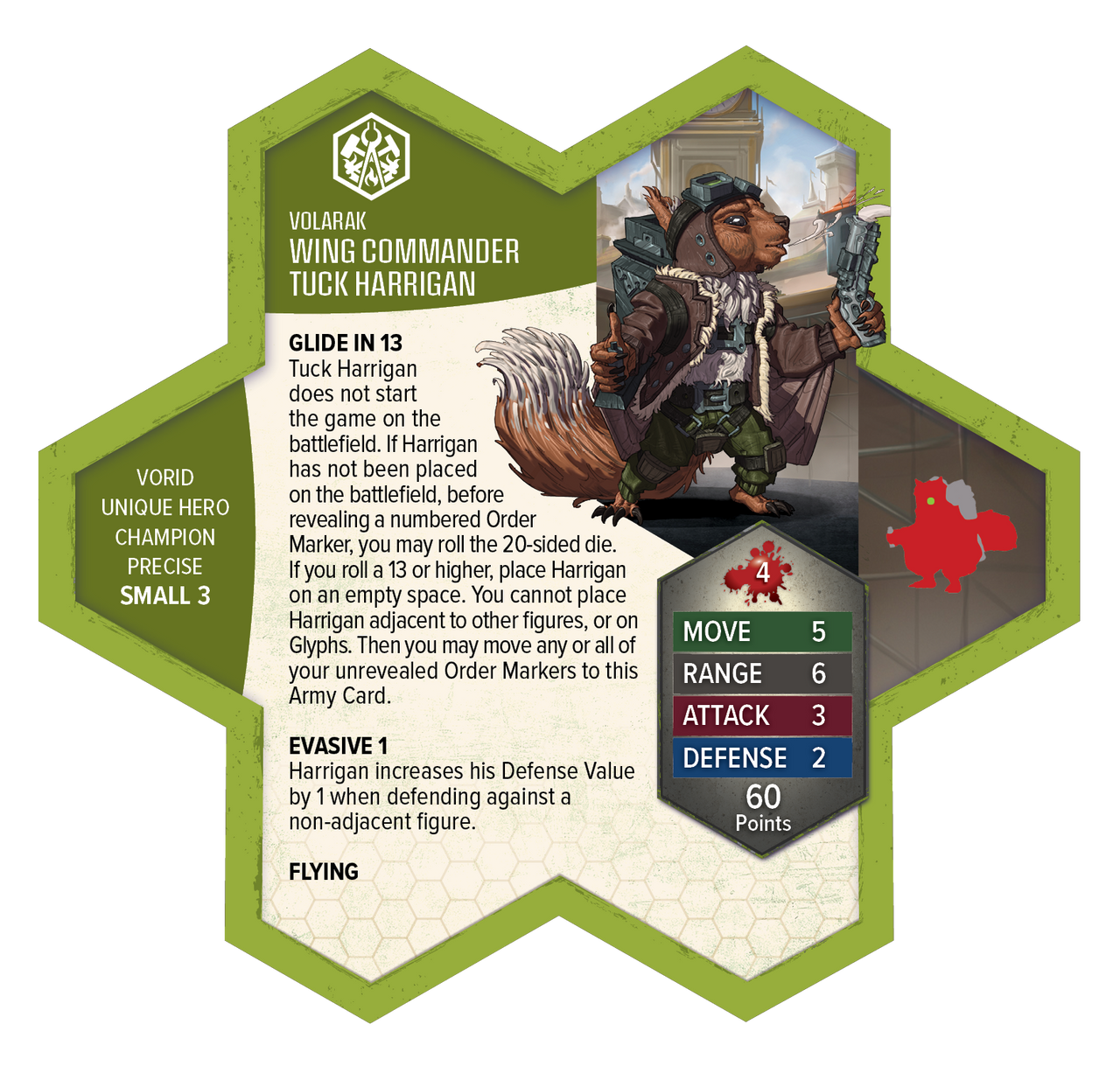 Heroscape: Rising Tide - Wing Commander Tuck Harrigan and Vorid Glidestriker Army Expansion