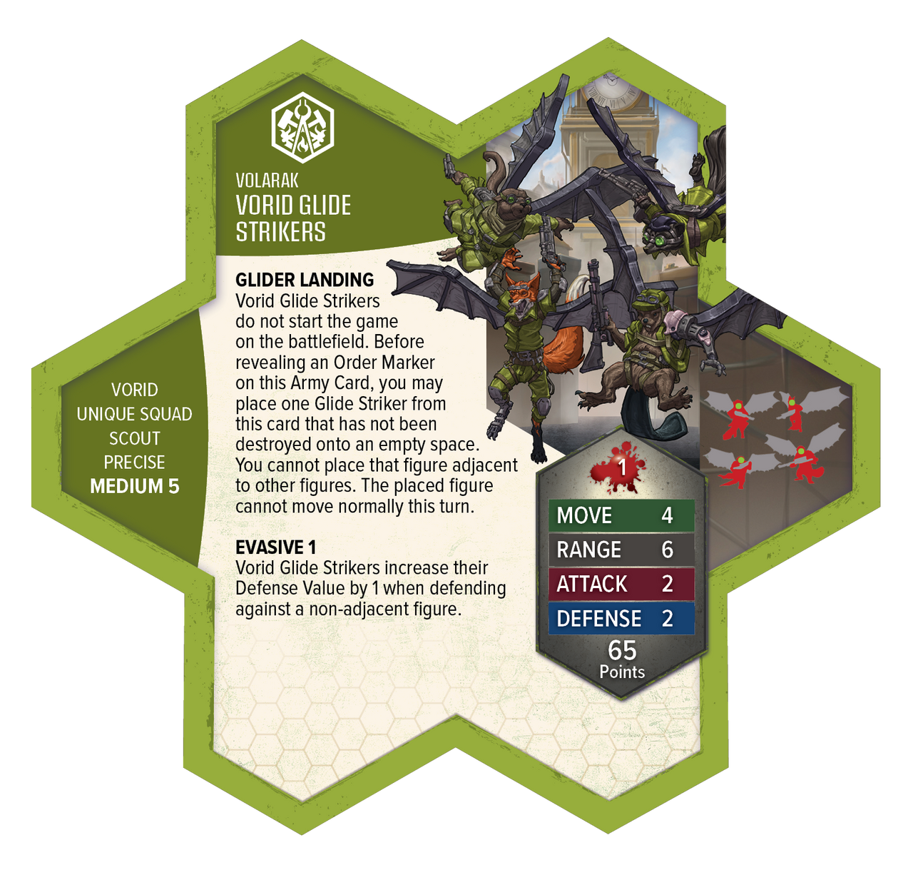 Heroscape: Rising Tide - Wing Commander Tuck Harrigan and Vorid Glidestriker Army Expansion