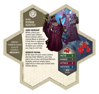 Heroscape: Revnan Acolytes and Grave Grim Army Expansion