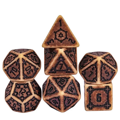Foam Brain - Huge Parchment Castle Dice Set 25MM