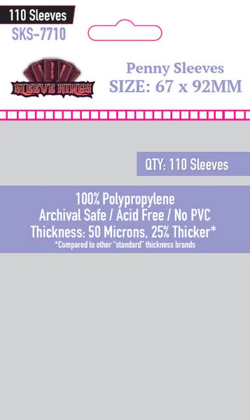 Penny Card Sleeves 67mm x 92 mm