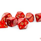 Chessex - Scarab Scarlet/Gold Mega-hedral 7-Die Set