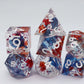 Foam Brain - Sharp Edge Resin RPG Dice Set - Blooming Tempest