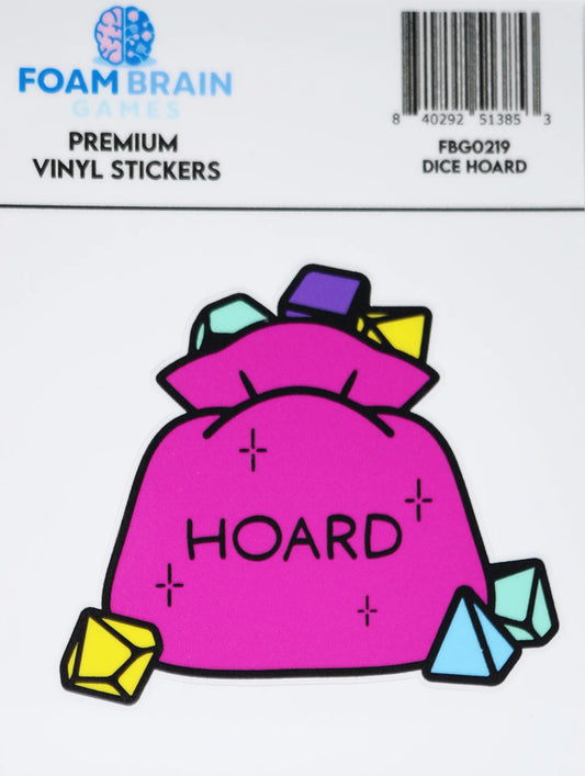 Foam Brain - Dice Hoard Vinyl Sticker