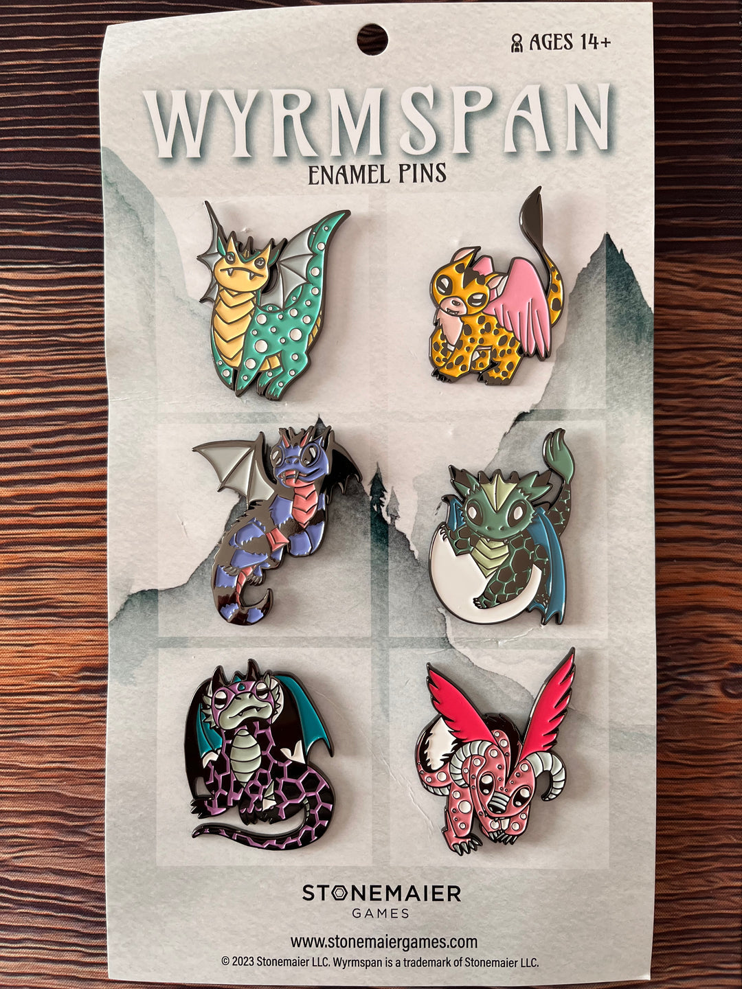 Wyrmspan Enamel Pins