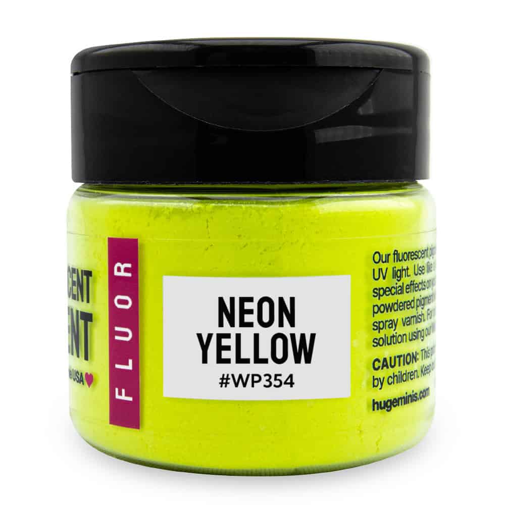 Huge Miniatures - Weathering Powder, Fluorescent Neon Yellow