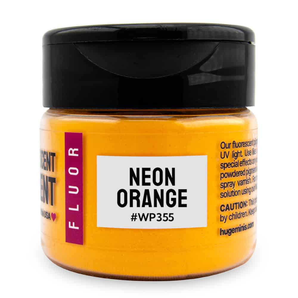 Huge Miniatures - Weathering Powder, Fluorescent Neon Orange