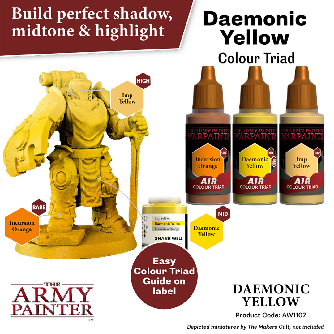 The Army Painter - Air Colour Triad Daemonic Yellow