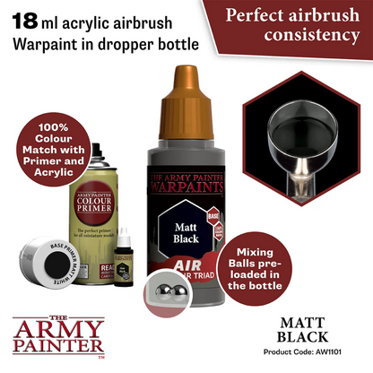 The Army Painter - Air Colour Triad Matt Black