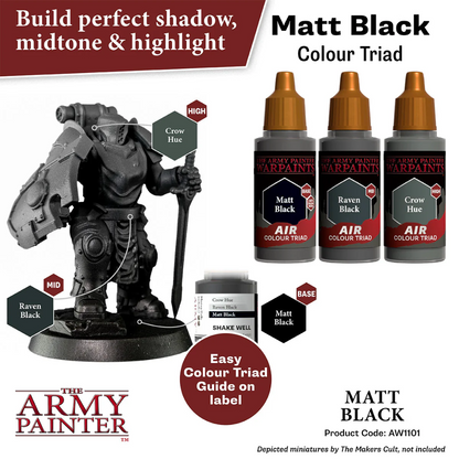 The Army Painter - Air Colour Triad Matt Black