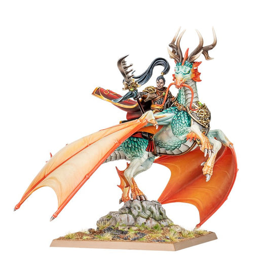 Warhammer The Old World - Grand Cathay, Shugengan Lord on Great Spirit Longma