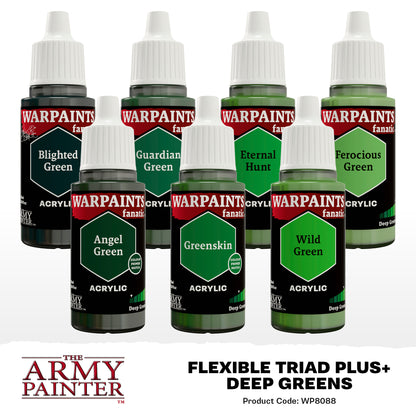Army Painter Warpaints Fanatic Flexible Triad PLUS+: Deep Greens