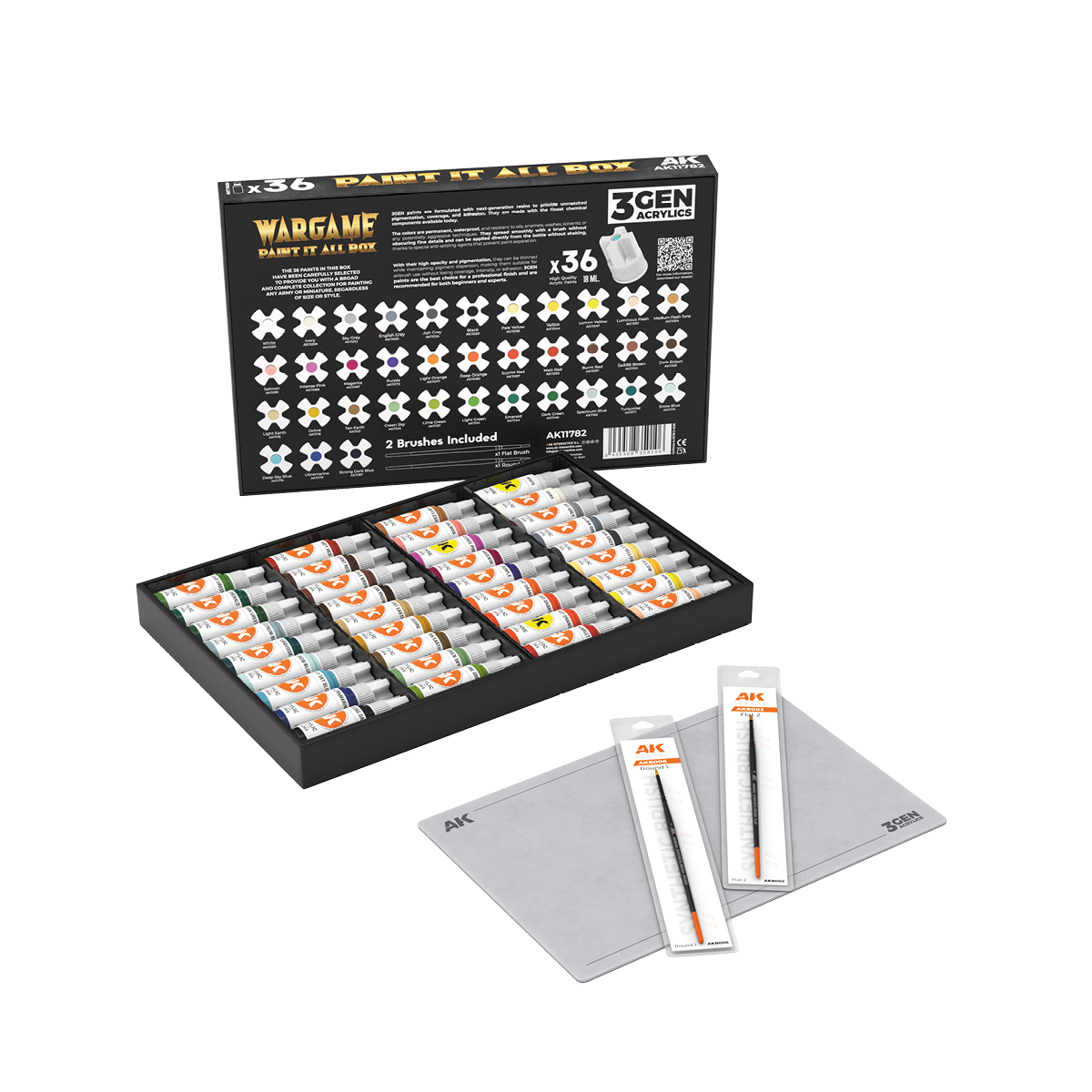 AK Interactive - 3GEN: WarGame Paint it all Box x36