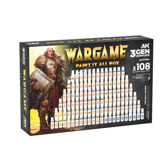 AK Interactive - 3GEN: WarGame Paint it all Box x108