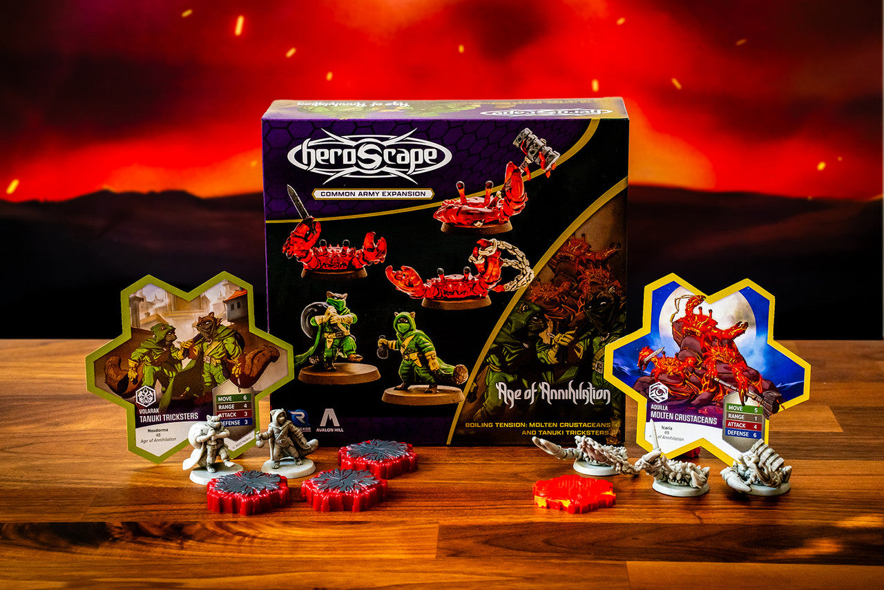 Heroscape: Boiling Tension, Molten Crustaceans and Tanuki Tricksters