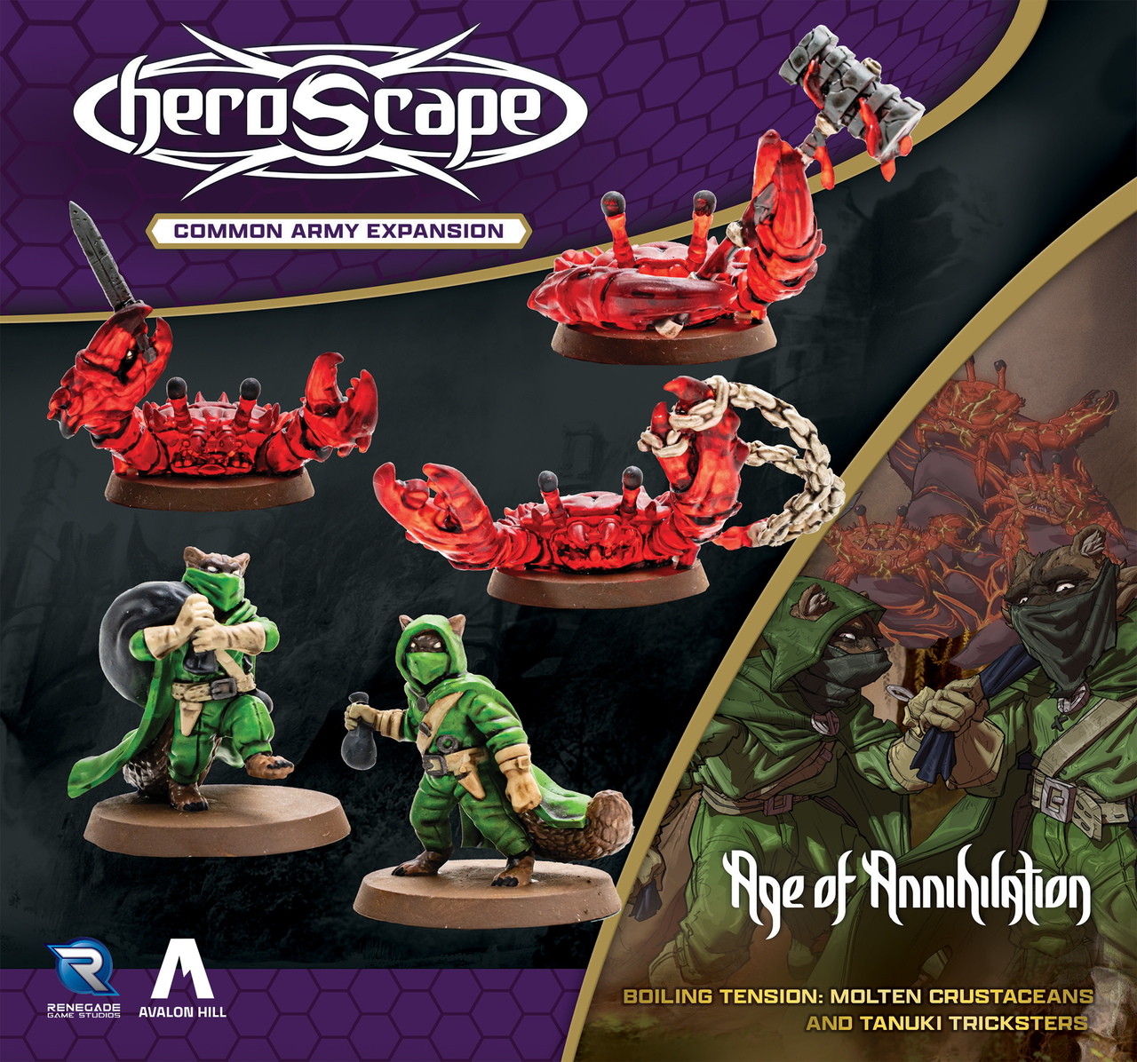 Heroscape: Boiling Tension, Molten Crustaceans and Tanuki Tricksters