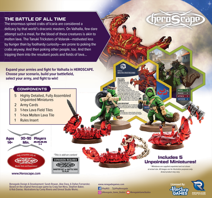 Heroscape: Boiling Tension, Molten Crustaceans and Tanuki Tricksters