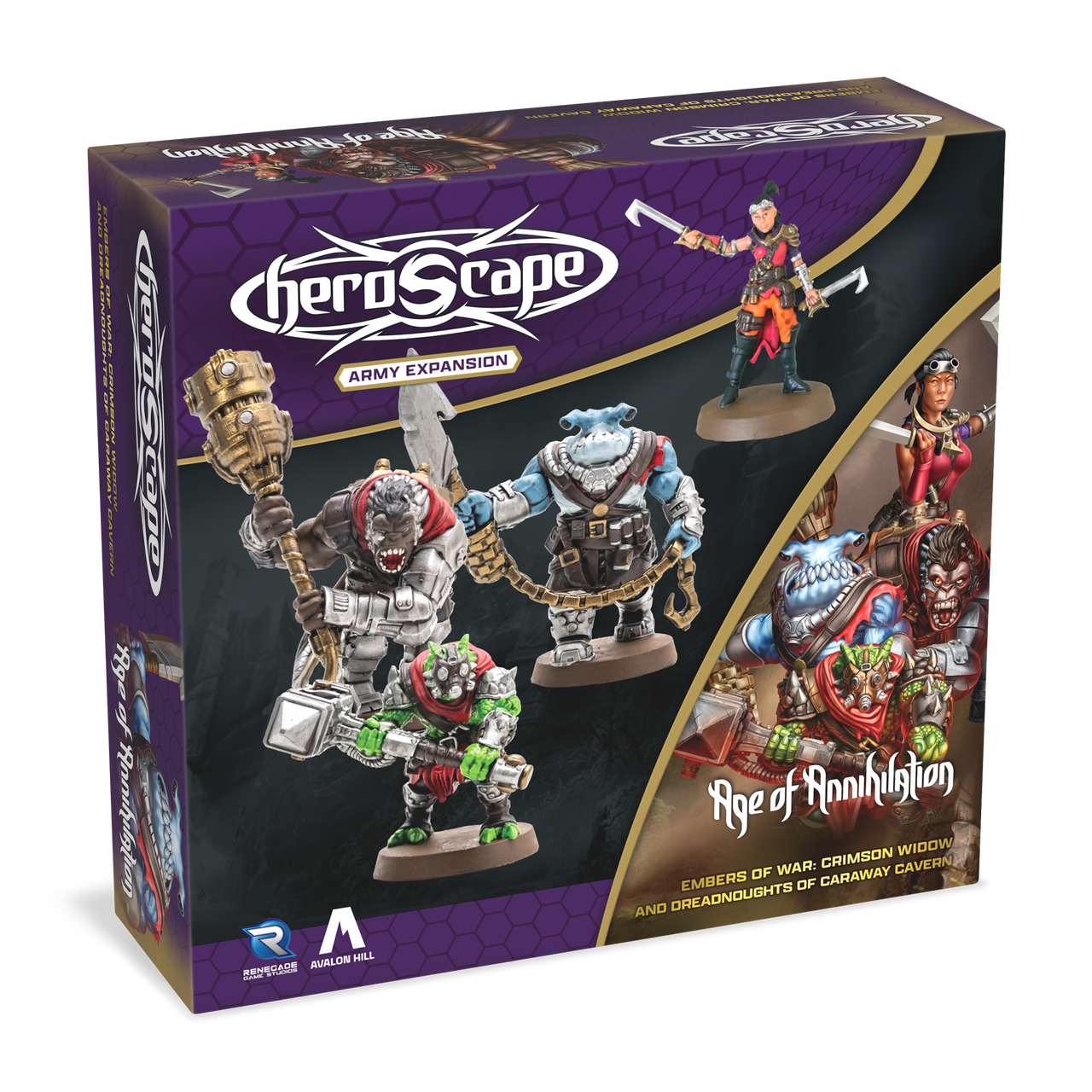 Heroscape: Embers of War: Crimson Widow and Dreadnoughts of Caraway Cavern