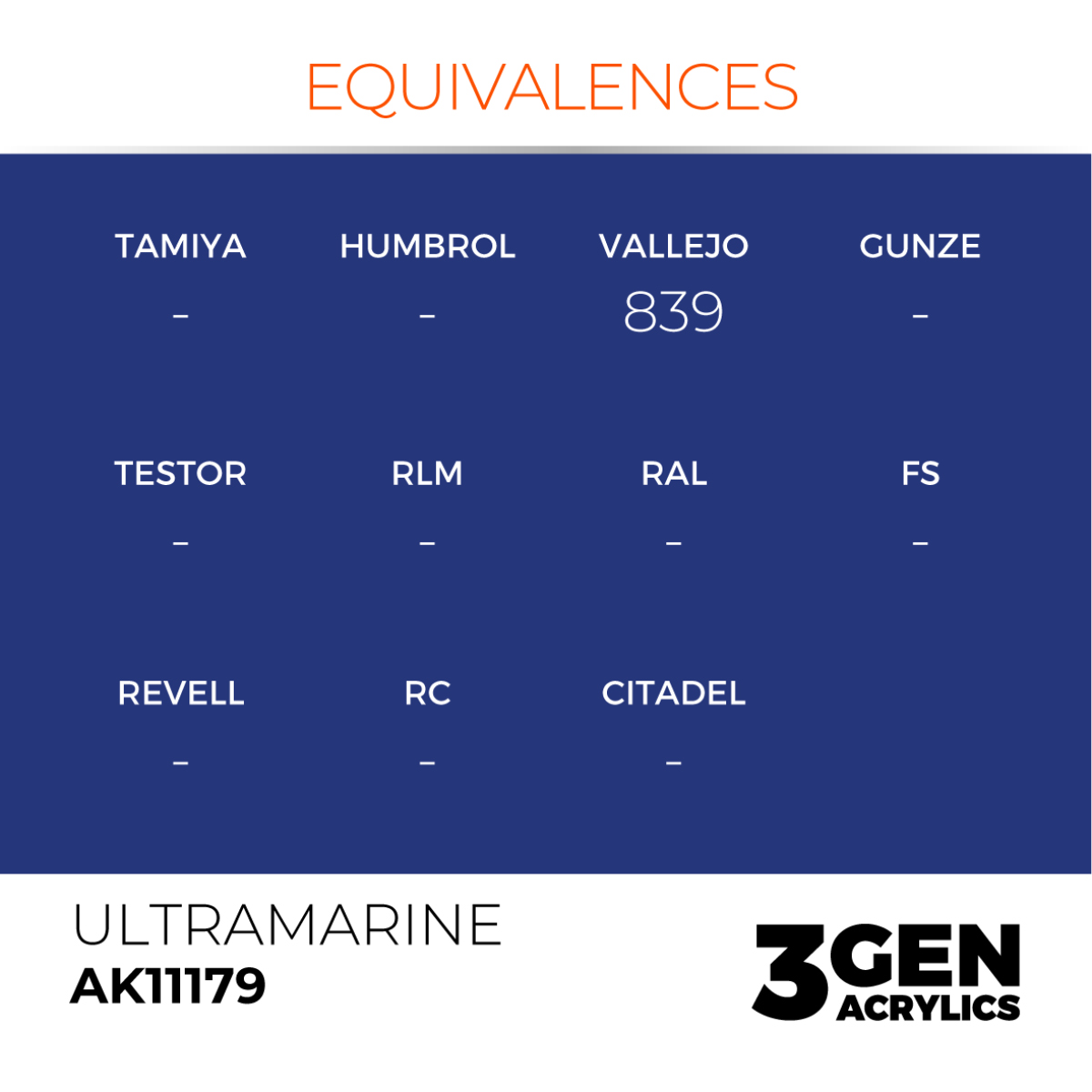 AK Interactive 3G Acrylic Paint: Ultramarine - Standard